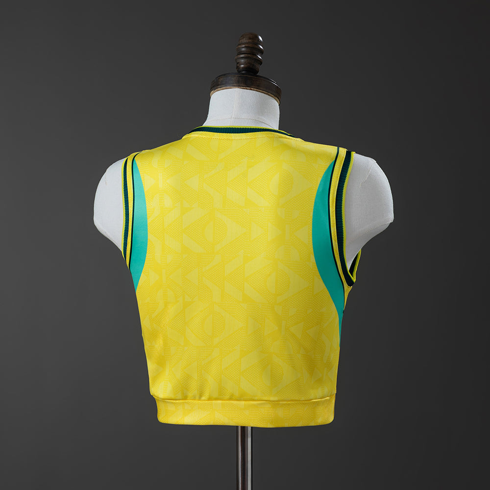 Brazil WC 26 Home Women's Crop Sleeveless Jersey