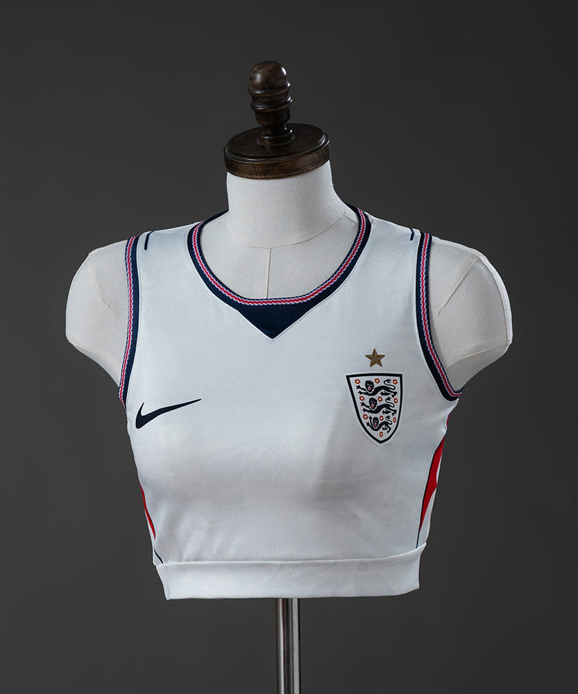 England WC 26 Home Women's Sleeveless Crop Jersey