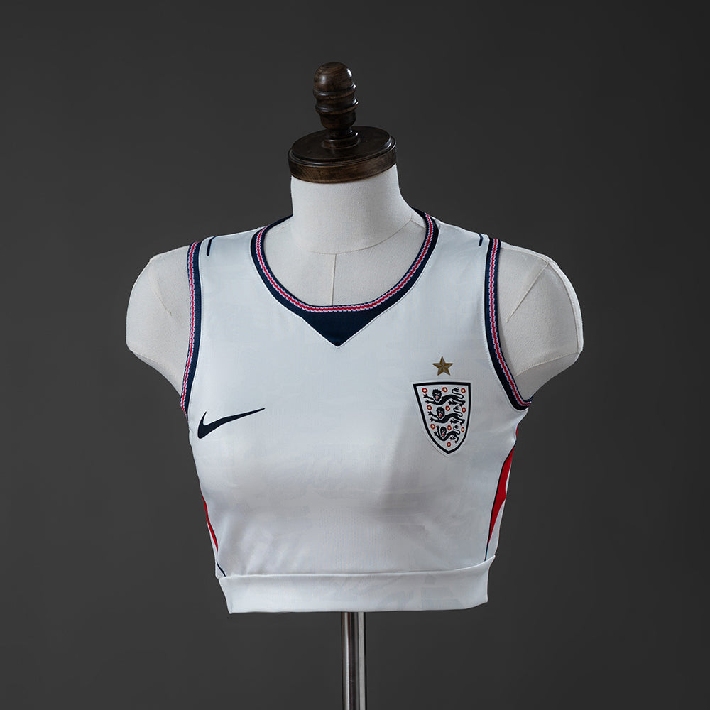 England WC 26 Home Women's Sleeveless Crop Jersey